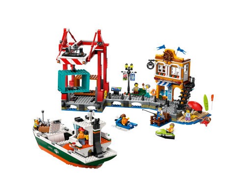 Конструктор LEGO City Морська гавань із вантажним судном (60422)