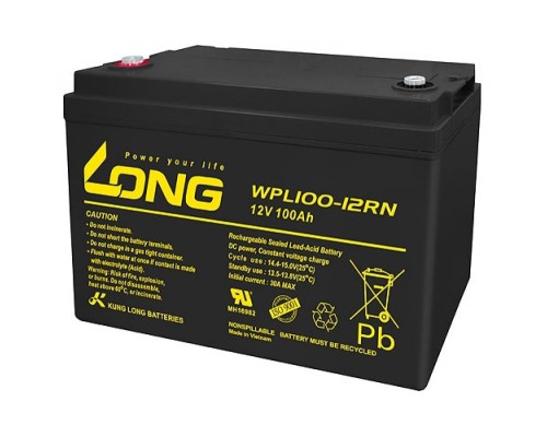 Батарея до ДБЖ Long 12V-100Ah (WPL100-12) 