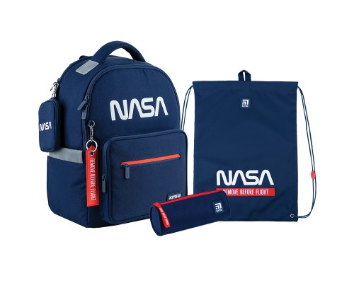 Шкільний набір Kite Nasa Синій (SET_NS24-770M)
