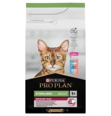 Сухий корм для кішок Purina Pro Plan Sterilised Adult 1+ Savoury Duo Після стерилізації З тріскою та фореллю 1.5 кг (7613036732413)