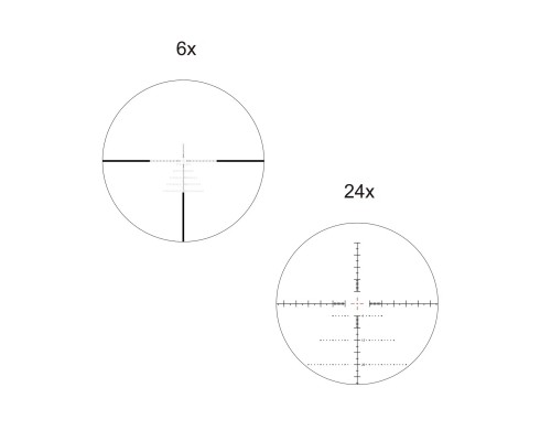 Оптичний приціл Vector Optics Sentinel 6-24x50 (30 мм) illum. FFP (SCFF-57)