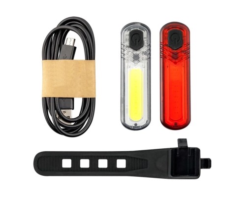 Комплект велофар Mactronic Duo Slim (60/18 Lm) USB Rechargeable (ABS0031) (DAS301520)