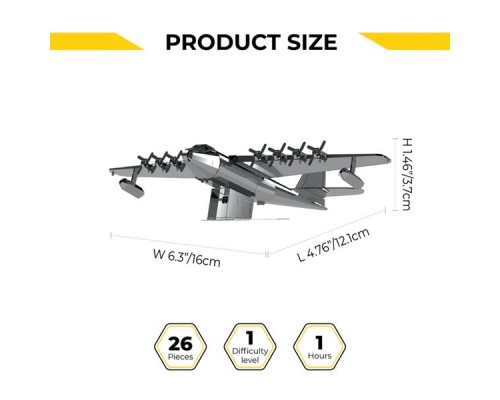 Конструктор Metal Time Колекцiйна модель Spruce Goose Airplane Літак (MT081)