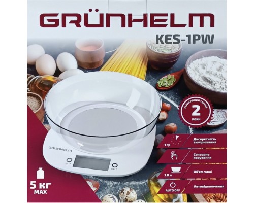 Ваги кухонні Grunhelm KES-1PW