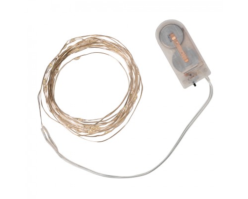 Гірлянда YES! Fun Нитка на мідному дроті 40 LED Холодно-біла 4 м Статична на Батарейках (975028)