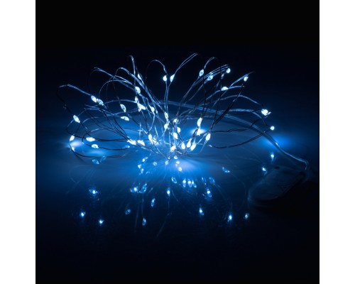 Гірлянда YES! Fun Нитка на мідному дроті 40 LED Холодно-біла 4 м Статична на Батарейках (975028)