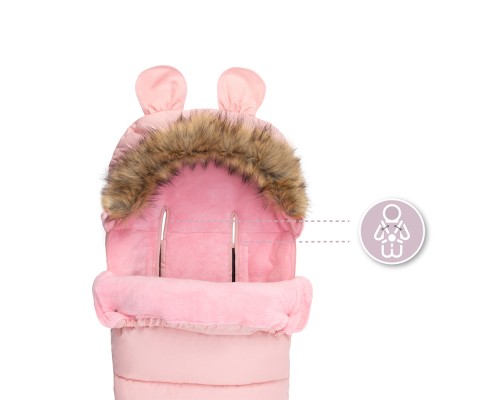 Зимовий конверт MoMi Sleeping bag pink (AKCE00033)
