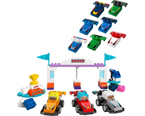 Конструктор LEGO DUPLO Town Автомобілі для перегонів і пілоти команд Формули-1 (10445)