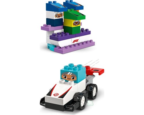 Конструктор LEGO DUPLO Town Автомобілі для перегонів і пілоти команд Формули-1 (10445)