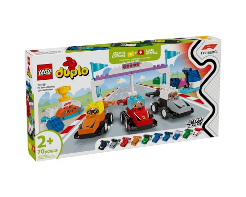 Конструктор LEGO DUPLO Town Автомобілі для перегонів і пілоти команд Формули-1 (10445)