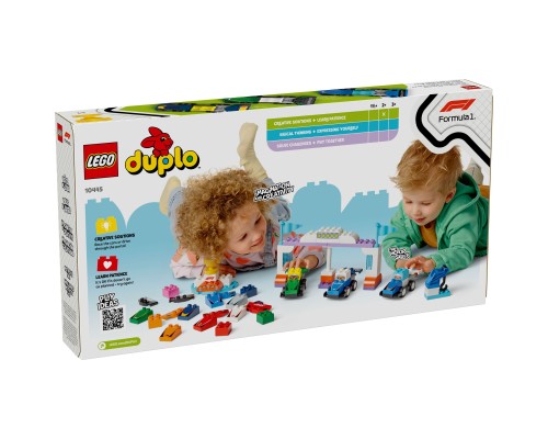 Конструктор LEGO DUPLO Town Автомобілі для перегонів і пілоти команд Формули-1 (10445)