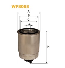 Фільтр паливний Wixfiltron WF8068