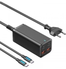 Зарядний пристрій Vention 4xUSB 100W (2xUSB-C+2xUSB-A) PD3.0/QC 3.0/GaN Black (FBSBG-EU)
