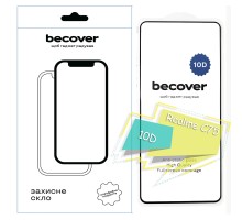 Скло захисне BeCover Realme C75 10D Black (713167)