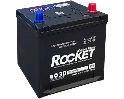 Акумулятор автомобільний ROCKET SMF 50Ah ASIA Ев (-/+) (520CCA) (SMF 55D20AL)