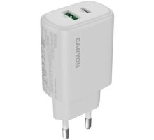 Зарядний пристрій Canyon OnCharge 250 25W 1xPD 1xQC EU White (CNE-CHA250-21)