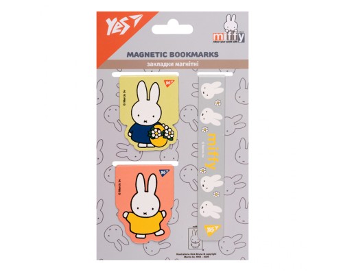 Закладки для книг Yes магнітні Miffy 3 шт (708356)
