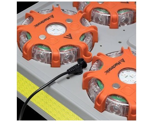 Ліхтар Mactronic X-Flare (30 Lm) Red/Blue/Amber Recharg 12/220V (PSD0112) (DAS302492)