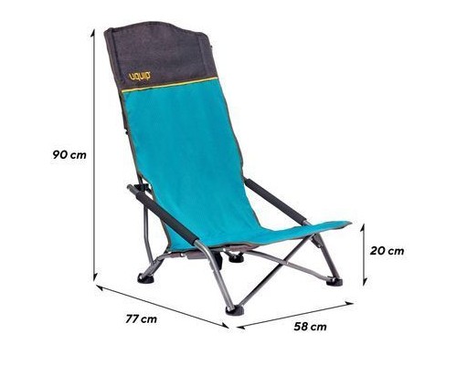 Крісло складане Uquip Sandy XL Blue/Grey (244030) (DAS303234)