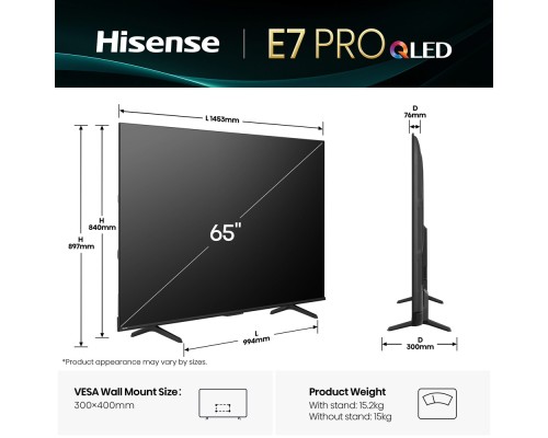 Телевізор Hisense 65E7Q PRO