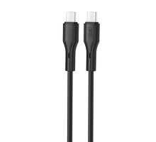 Дата кабель USB-C to USB-C NBQ231B-CC black XO (NBQ231B-CC.black)
