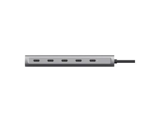 Концентратор Trust USB-C to 5xUSB-C aluminium 0.1m grey (25136_TRUST)