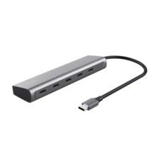 Концентратор Trust USB-C to 5xUSB-C aluminium 0.1m grey (25136_TRUST)