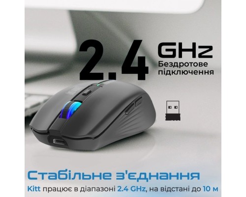 Мишка Promate Kitt Wireless Black (kitt.black)