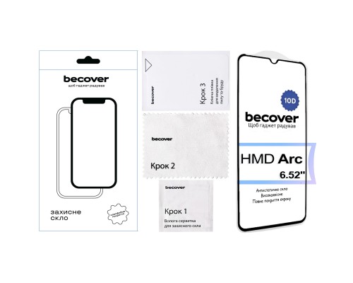 Скло захисне BeCover HMD Arc 10D Black (713572)