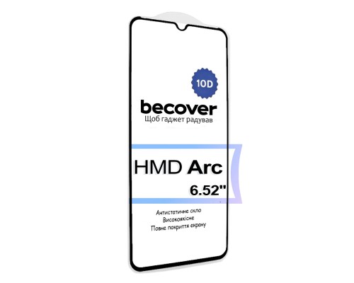 Скло захисне BeCover HMD Arc 10D Black (713572)