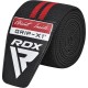 Бинт для спорту RDX KR11 Gym Knee Wrap Black/Red (WAH-KR11BR)