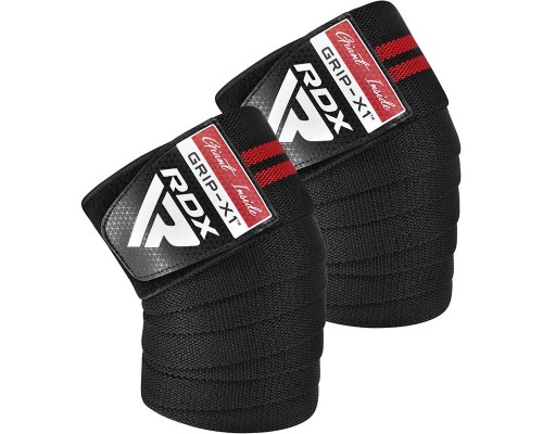 Бинт для спорту RDX KR11 Gym Knee Wrap Black/Red (WAH-KR11BR)