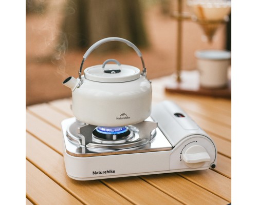 Портативна газова плитка Naturehike CNK2350CF016, біла (6927595754627) Портативна газова плитка Naturehike CNK2350CF016, біла (6927595754627)
