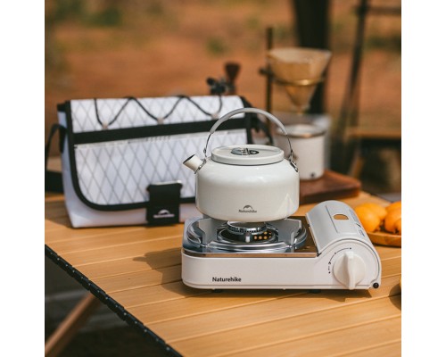 Портативна газова плитка Naturehike CNK2350CF016, біла (6927595754627) Портативна газова плитка Naturehike CNK2350CF016, біла (6927595754627)