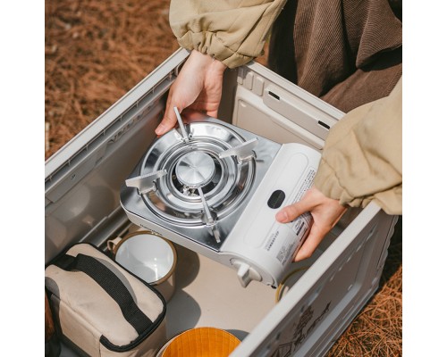 Портативна газова плитка Naturehike CNK2350CF016, біла (6927595754627) Портативна газова плитка Naturehike CNK2350CF016, біла (6927595754627)