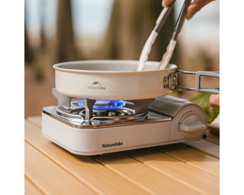 Портативна газова плитка Naturehike CNK2350CF016, біла (6927595754627) Портативна газова плитка Naturehike CNK2350CF016, біла (6927595754627)