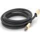 Кабель мультимедійний HDMI M to HDMI M 1.8m V2.1 8K black Merlion (YT-HDMI(M)/(M)8KV2.1-1.8m)