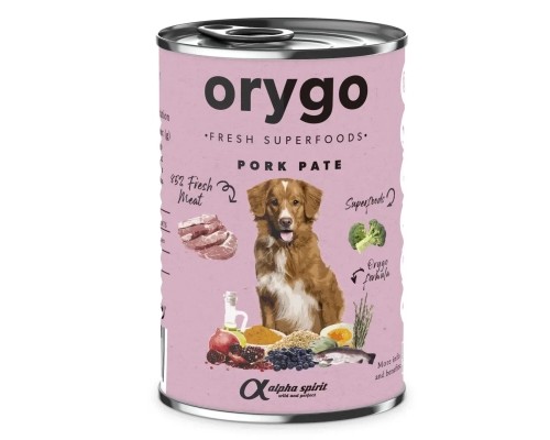 Консерви для собак Orygo Pork with broccoli 400 г (8436586312275)