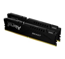 Модуль пам'яті для комп'ютера DDR5 64GB (2x32GB) 5200 MHz Beast Black Kingston Fury (ex.HyperX) (KF552C40BB2K2-64)