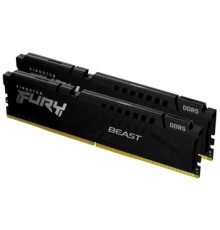 Модуль пам'яті для комп'ютера DDR5 64GB (2x32GB) 5200 MHz Beast Black Kingston Fury (ex.HyperX) (KF552C40BB2K2-64)