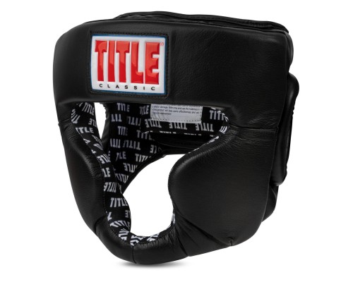 Боксерський шолом Title Classic Full Coverage Training Headgear 2.0 Black M (CPHGF2 M BK)