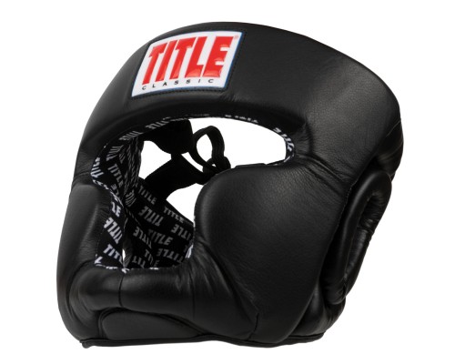 Боксерський шолом Title Classic Full Coverage Training Headgear 2.0 Black M (CPHGF2 M BK)