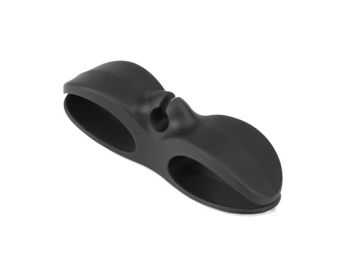 Тримач для кабелю OfficePro CM001B, клейка основа, black (CM001B)