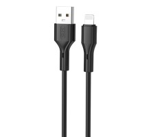 Дата кабель USB 2.0 AM to Lightning 1.0m black XO (NB230_L_Black)