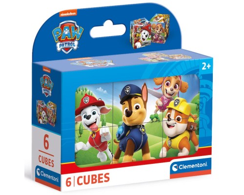 Кубики Clementoni пазл Paw Patrol, 6 елементів (40658)
