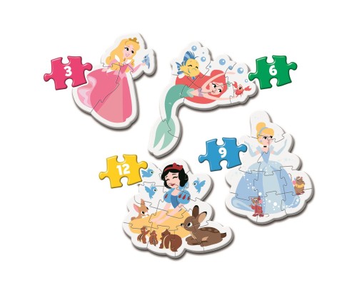 Пазл Clementoni 4 в 1 Princess, серія My First Puzzles (20813.00)