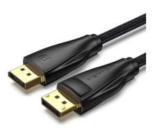 Кабель мультимедійний Cotton Braided DP Male to Male Cable 3M Black VENTION (HCCBI)
