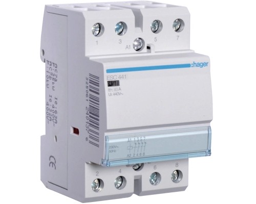 Автоматичний вимикач Hager 40 A 230V 4NC 3P (B) (ESC441)