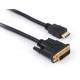 Кабель мультимедійний HDMI to DVI 24+1 3.0m Vinga (VCPHDMIDVI3) 