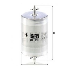 Фільтр паливний Mann WK831